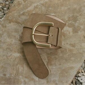 Doen Cora belt tan suede S/M